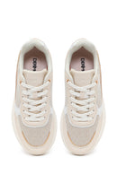 Kadın Bej Bağcıklı Kalın Tabanlı Sneaker | Derimod