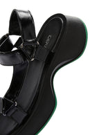 Women's Black Thick Soled Sandals | Derimod