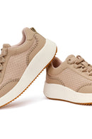 Kadın Bej Kalın Tabanlı Sneaker | Derimod