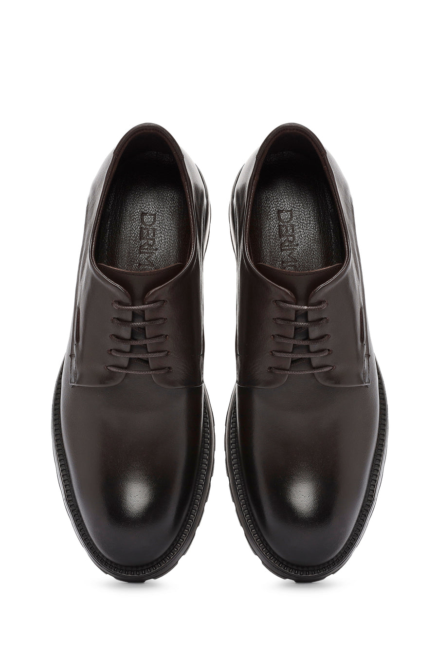 Men's Brown Lace-up Leather Casual Shoes