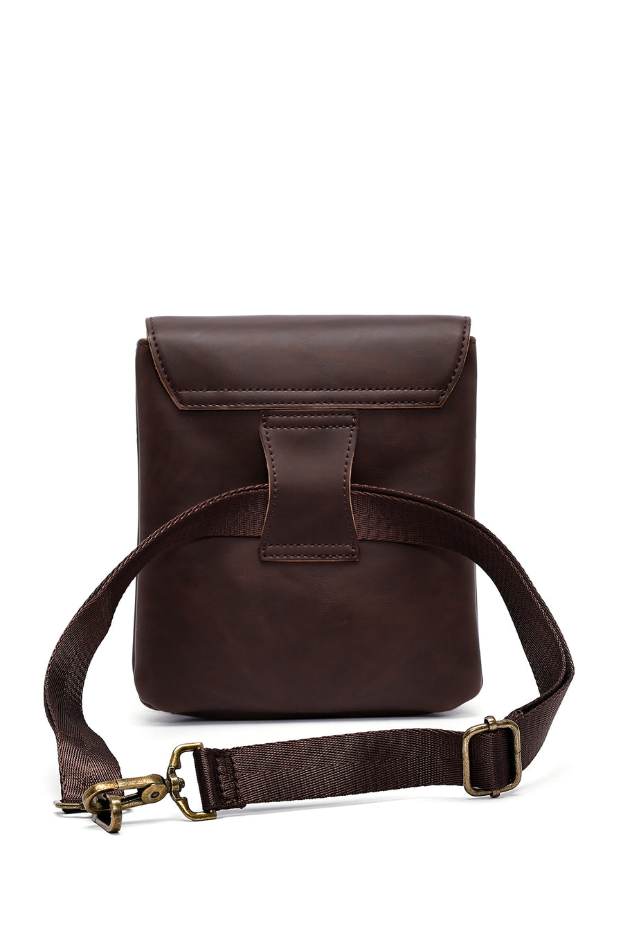 Men's Brown Messenger Bag