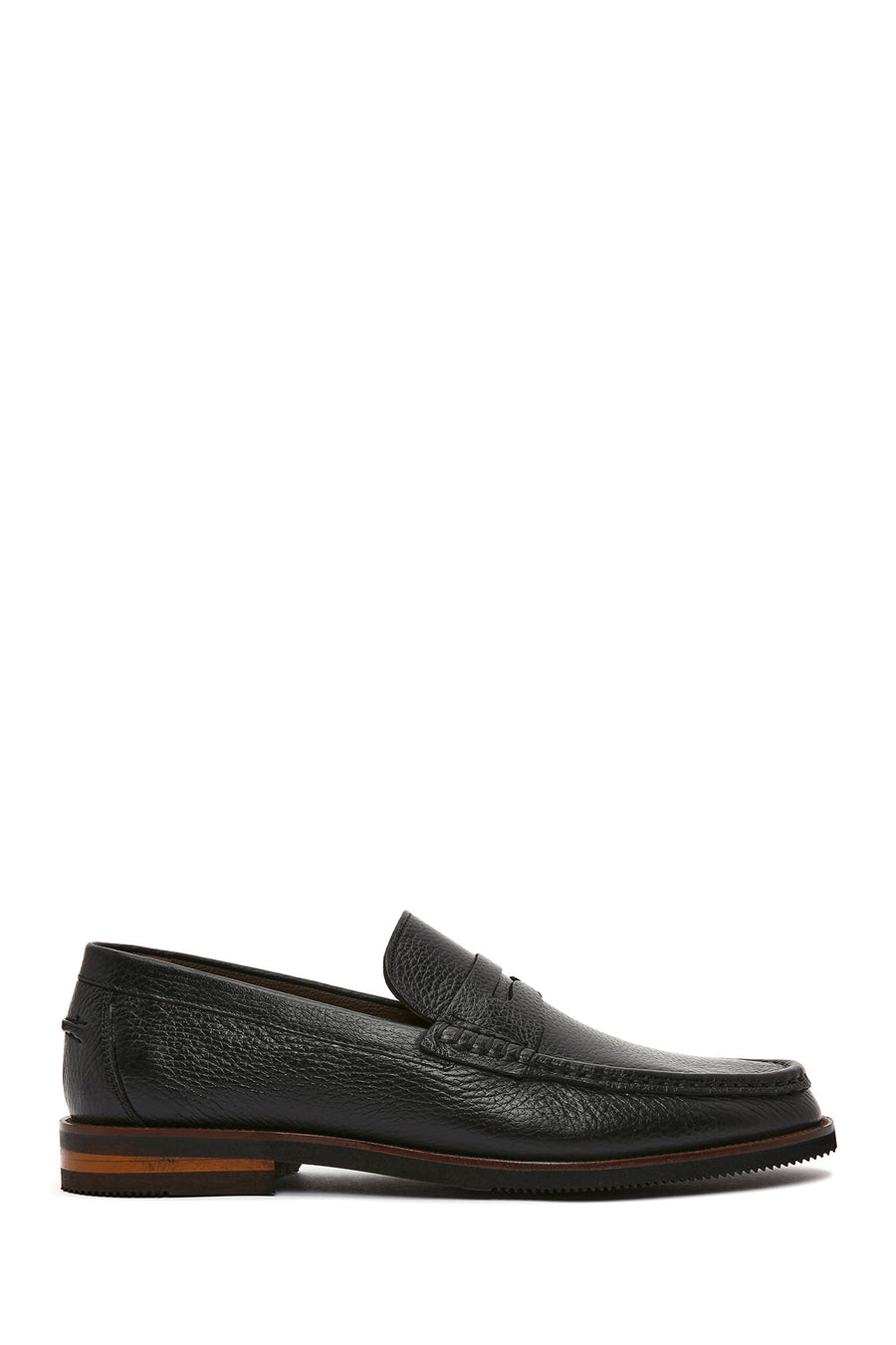Erkek Siyah Deri Klasik Loafer 25SFD6704FT | Derimod