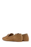Women's Tan Suede Leather Loafer | Derimod