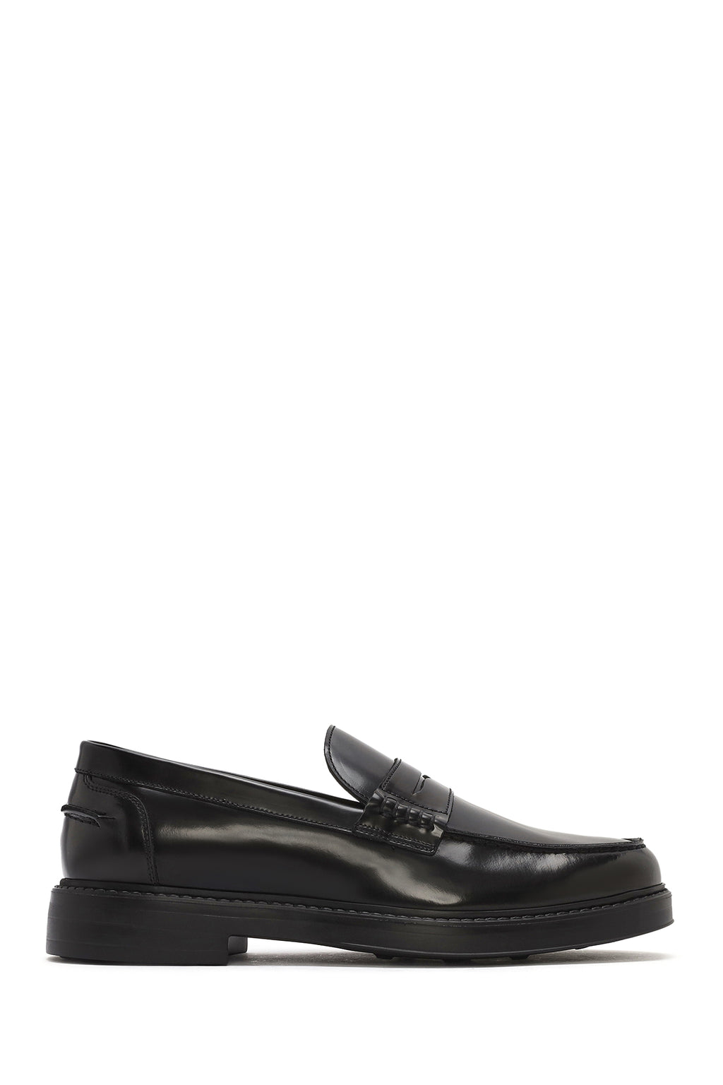 Erkek Siyah Deri Klasik Loafer