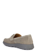 Geox Men's Mink Spherica Ec10 Suede Leather Loafer | Derimod