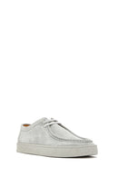Men's Gray Lace-up Suede Leather Casual Shoes | Derimod