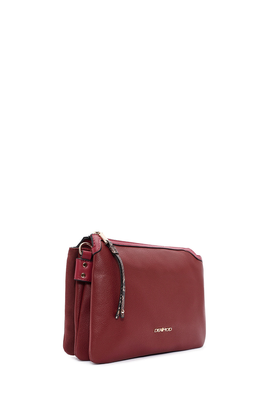 Women's Claret Red Accessory Detailed Crossbody Bag