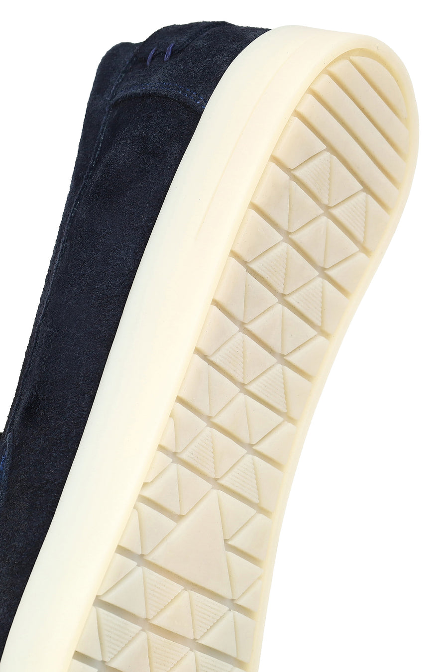Erkek Lacivert Süet Deri Loafer