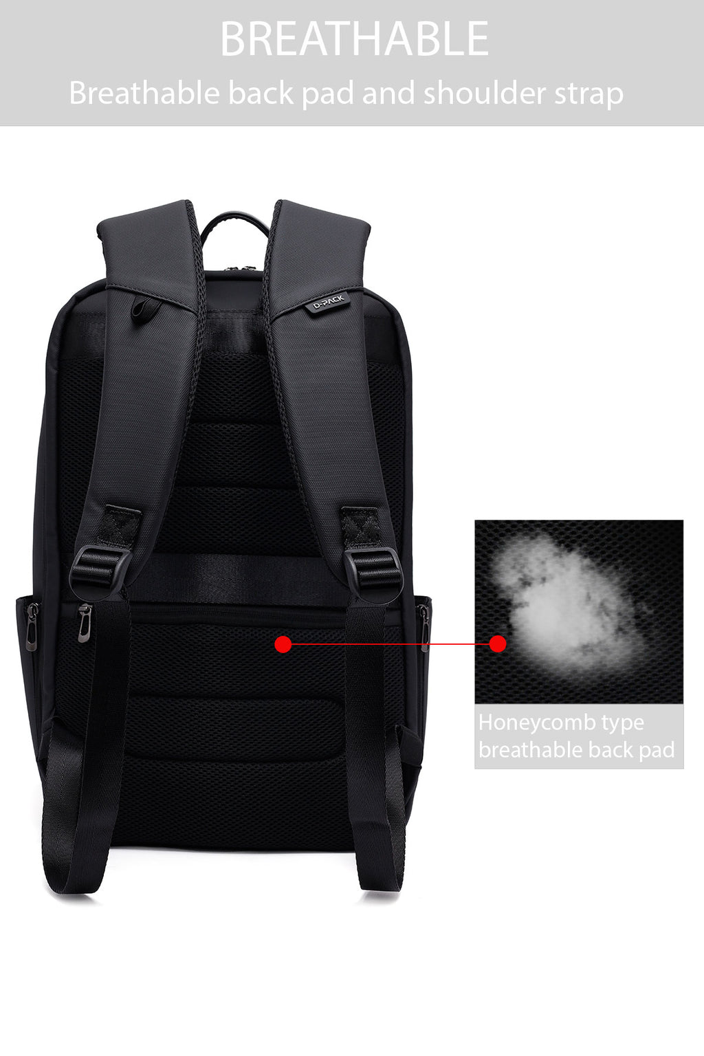 D-Pack Unisex Siyah Sırt Çantası