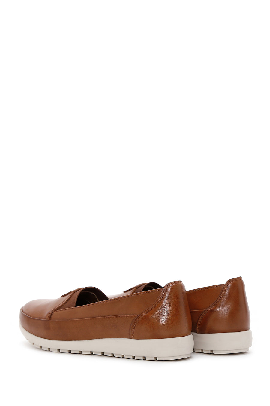 Women's Tan Leather Comfort Shoes