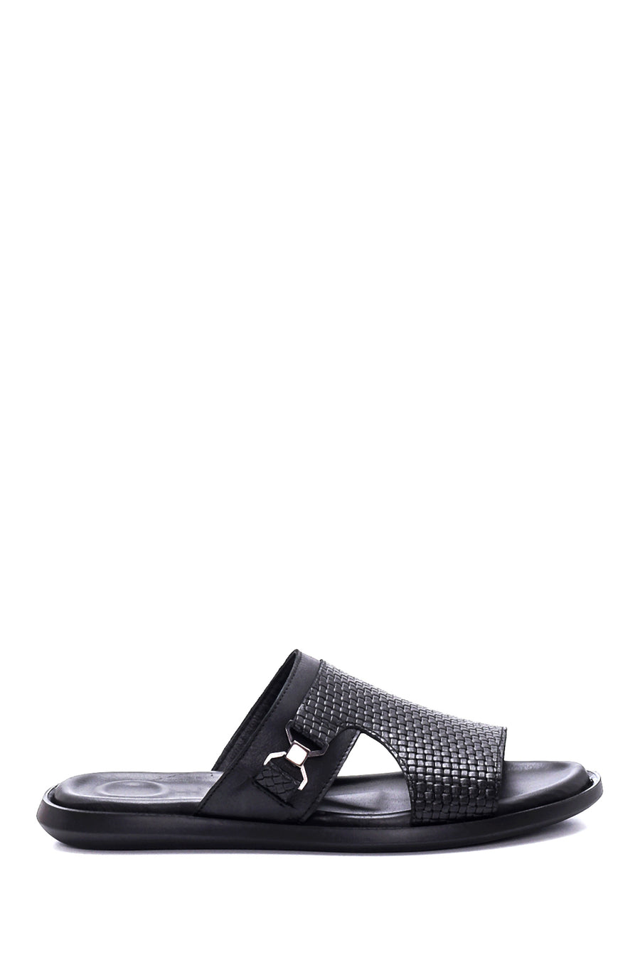 Men's Leather Printed Slippers 22SFD638126 | Derimod