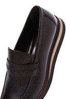 Erkek Kahverengi Deri Casual Loafer | Derimod