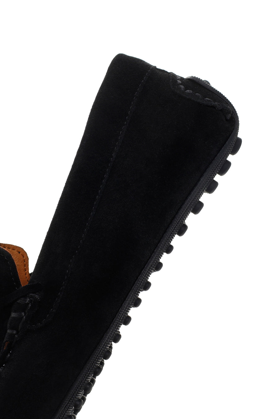 Erkek Siyah Süet Deri Casual Loafer