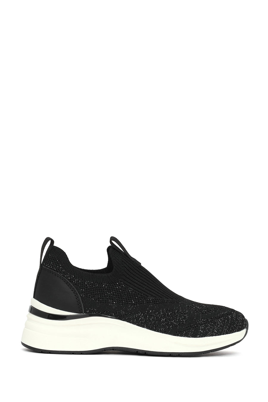 Derimod Zero Kadın Siyah Kalın Tabanlı Kumaş Sneaker 26PFE49576F | Derimod