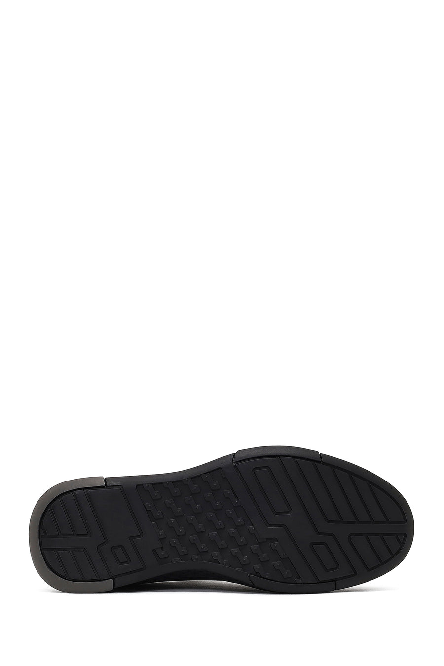 Erkek Kahverengi Kalın Tabanlı Deri Sneaker