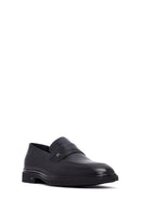 Male Black Leather Classic Loafer | Derimod