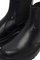 Men's Black Leather Chelsea Boot | Derimod
