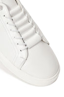 Erkek Beyaz Bağcıklı Deri Sneaker | Derimod