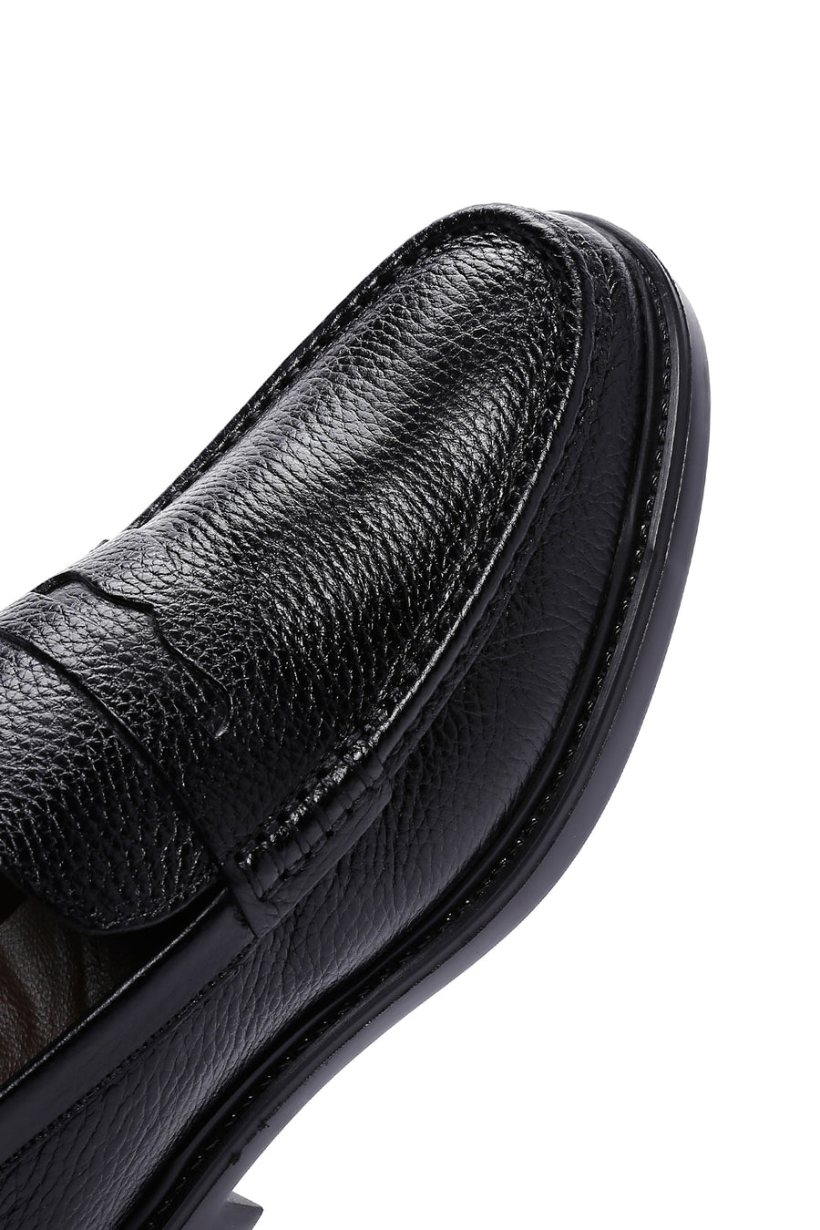 Erkek Siyah Deri Casual Loafer