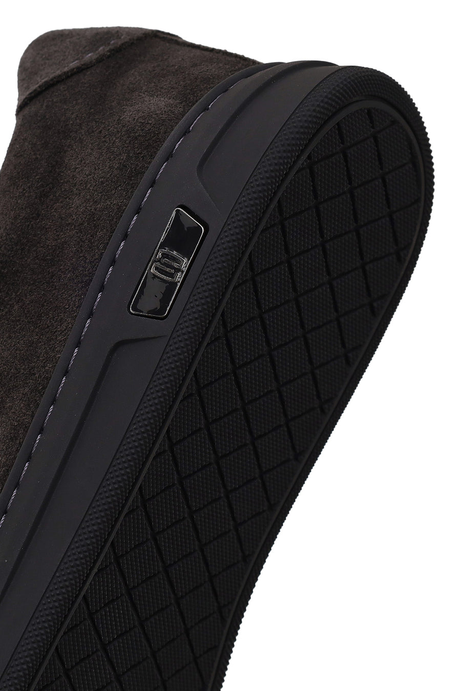 Male Anthracite Lace-up Suede Leather Sneaker