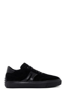 Erkek Siyah Süet Deri Sneaker | Derimod