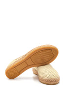 Women's Beige Straw Sole Espadrille | Derimod