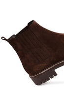 Kadın Kahverengi Süet Deri Chelsea Bot | Derimod