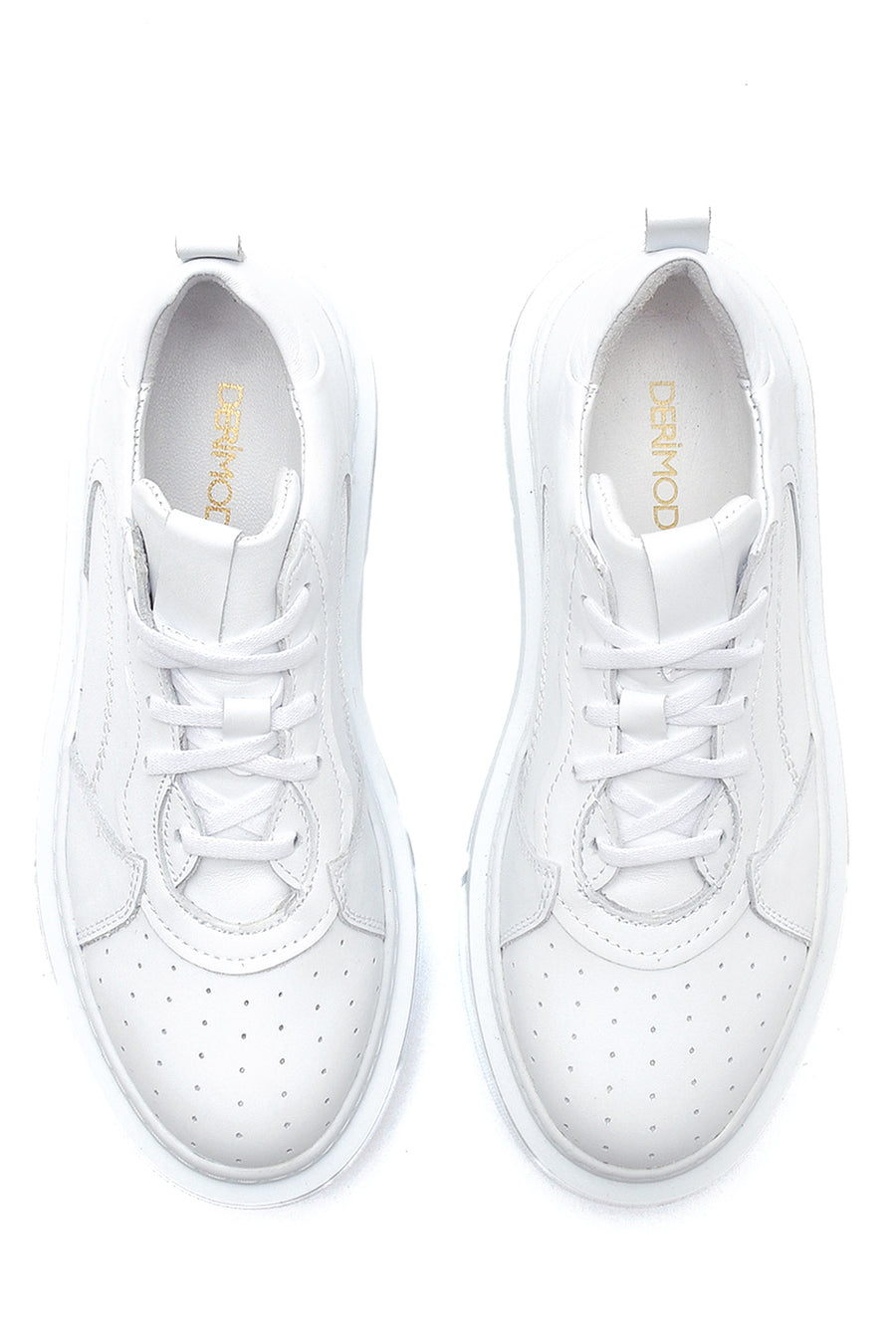 Kadın Beyaz Deri Sneaker