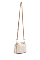 Women's Cream Long Straw Mini Handbag | Derimod
