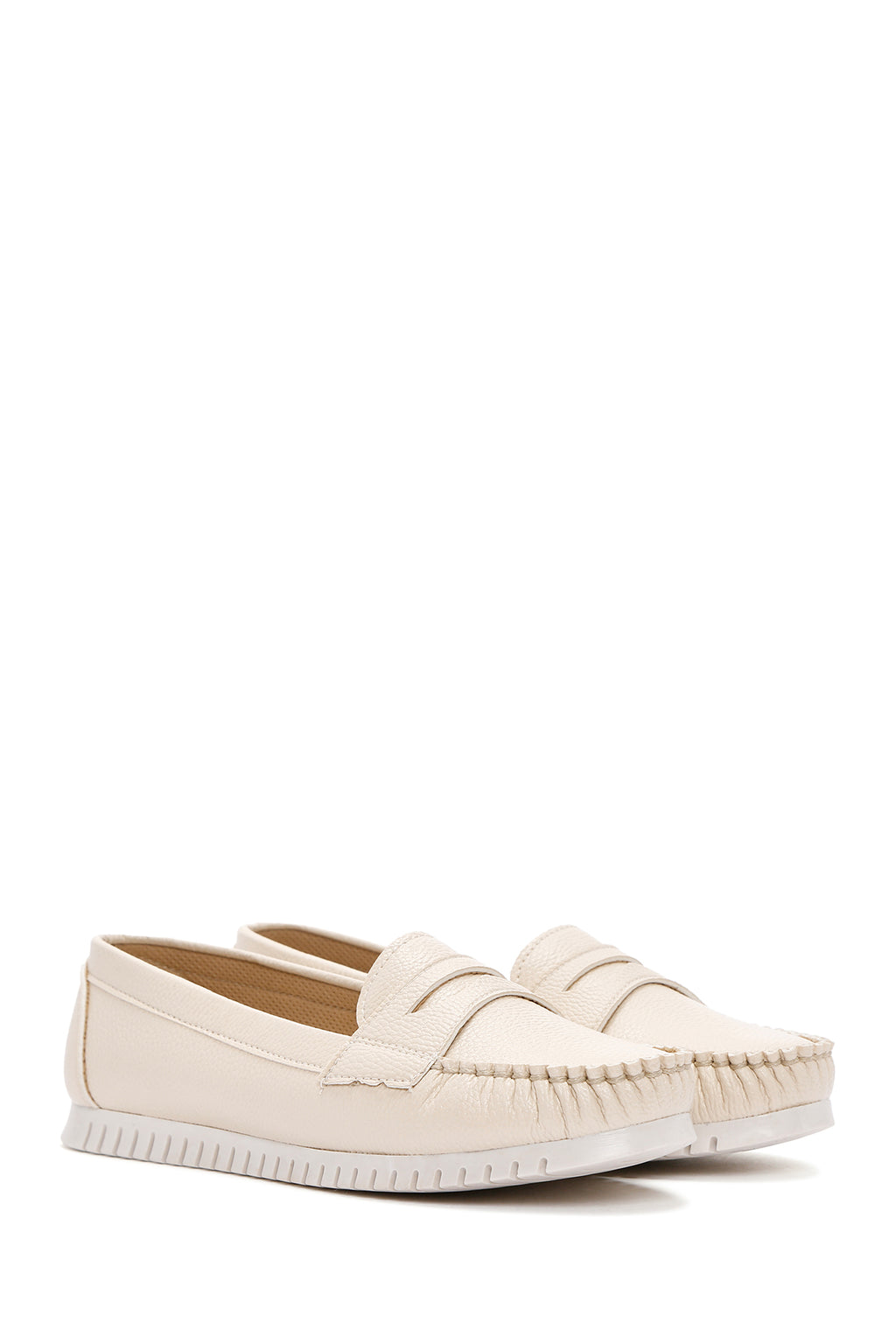 Kadın Bej Loafer