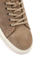 Erkek Vizon Bağcıklı Süet Deri Casual Sneaker | Derimod