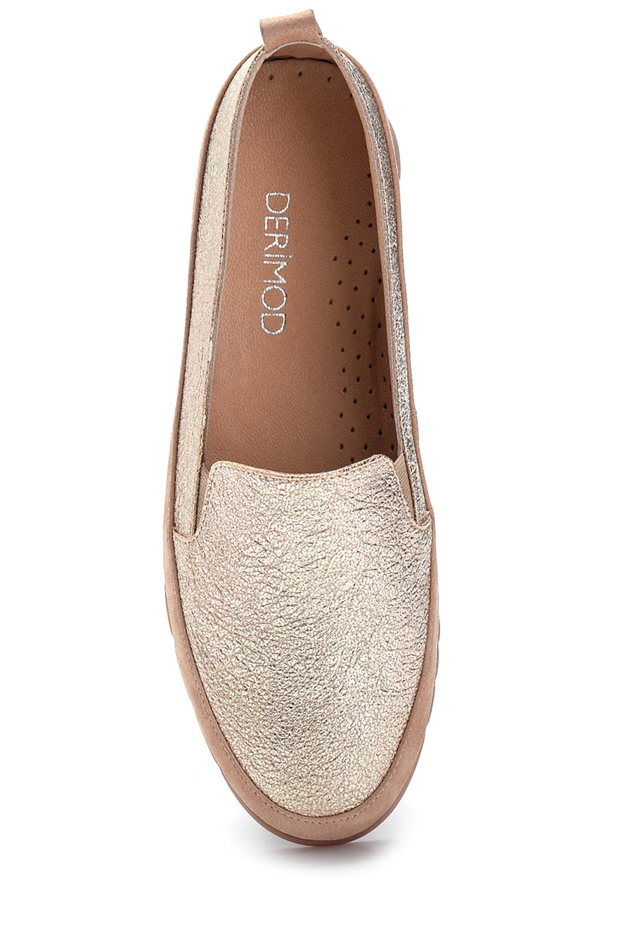 Kadın Deri Sim Detaylı Loafer