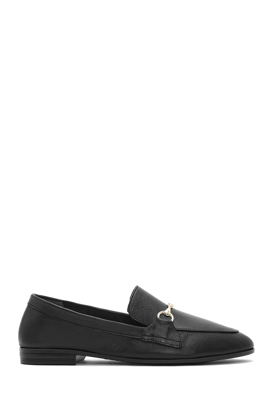 Kadın Siyah Deri Maskülen Loafer 26PFD350218 | Derimod