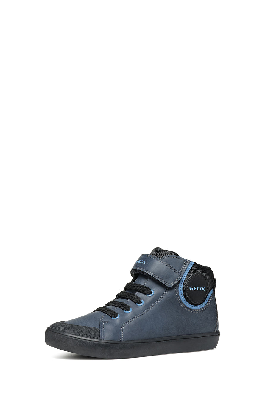 Geox Boy Navy Blue High-Top Sneakers