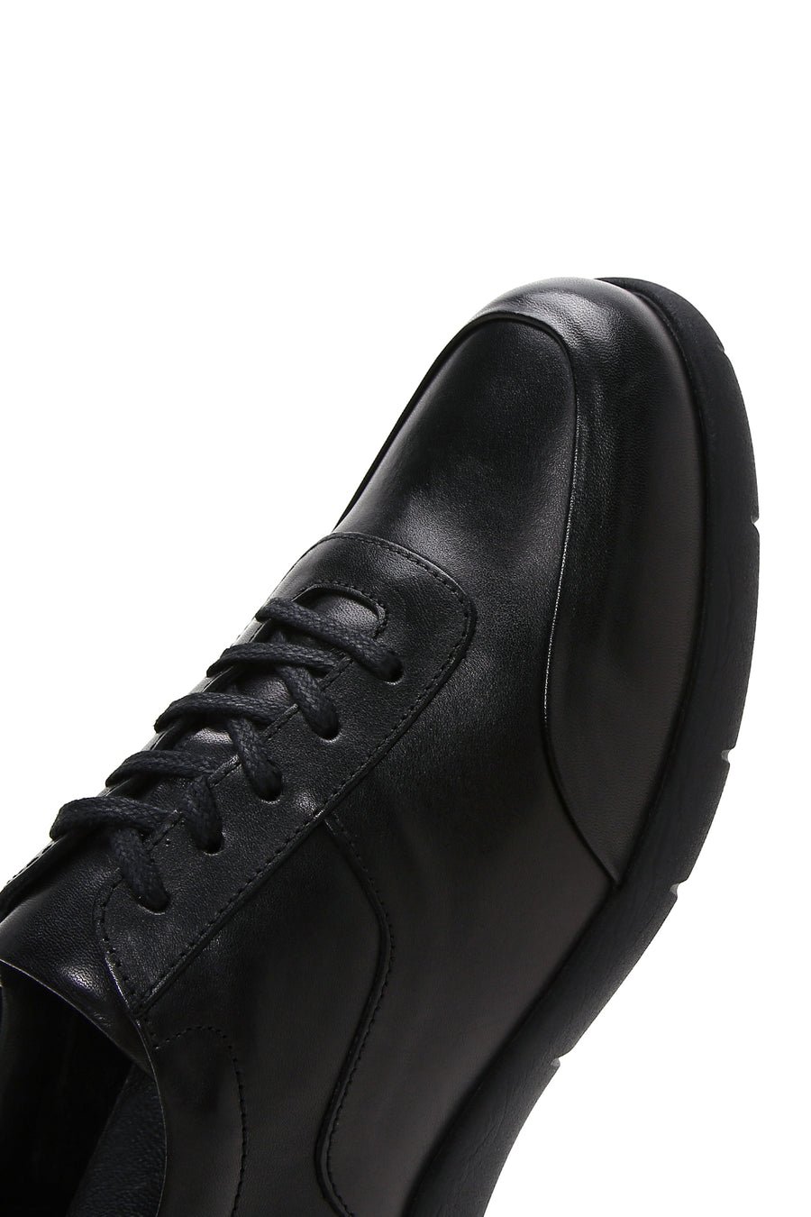 Erkek Siyah Deri Sneaker