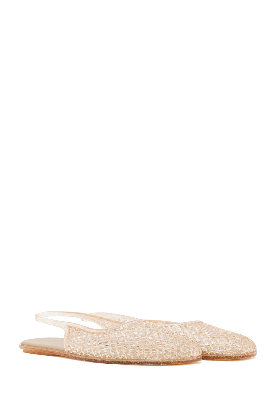 Women's Gold Jelly Sandals