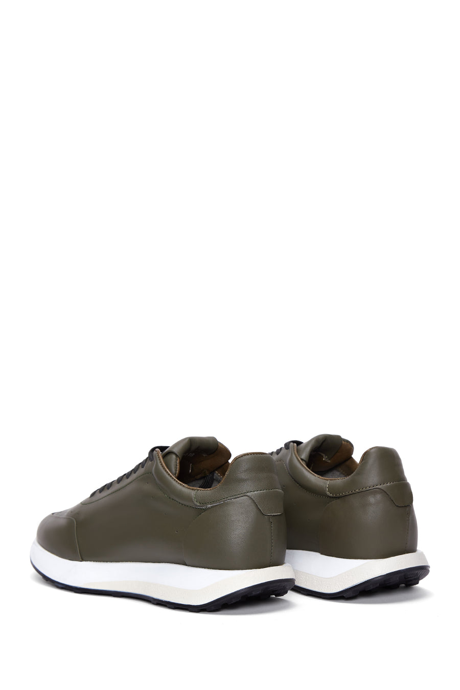 Erkek Yeşil Deri Sneaker