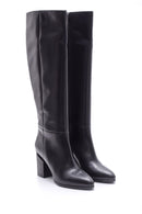 Women's Heeled Leather Boots | Derimod