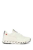 Derimod Zero Woman White Thick-Soled Lace-Up Fabric Sneaker | Derimod