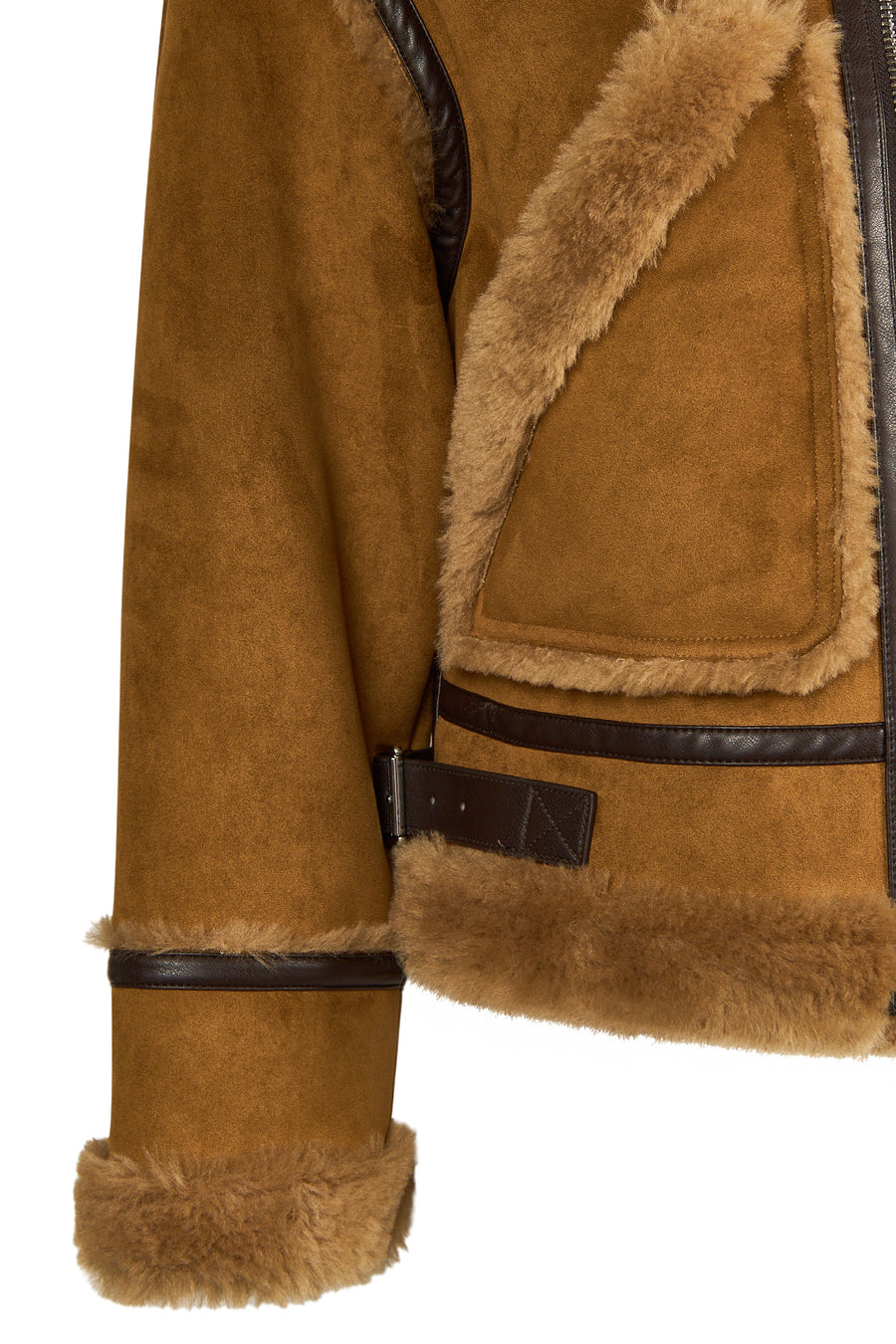Stokholm Kadın Camel Oversize Teddy Mont