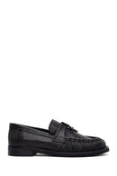 Kadın Siyah Deri Maskülen Loafer | Derimod
