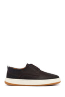 Men's Brown Lace-Up Thick-Soled Leather Casual Shoes | Derimod
