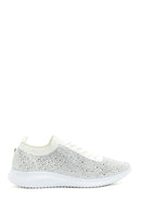 Kadın Beyaz Taşlı Sneaker | Derimod