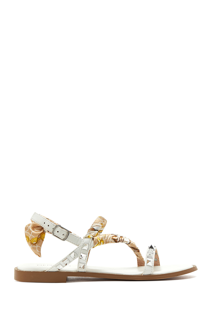 Women's White Flat Sandals 22SFD441018 | Derimod