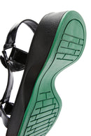 Women's Black Thick Soled Sandals | Derimod