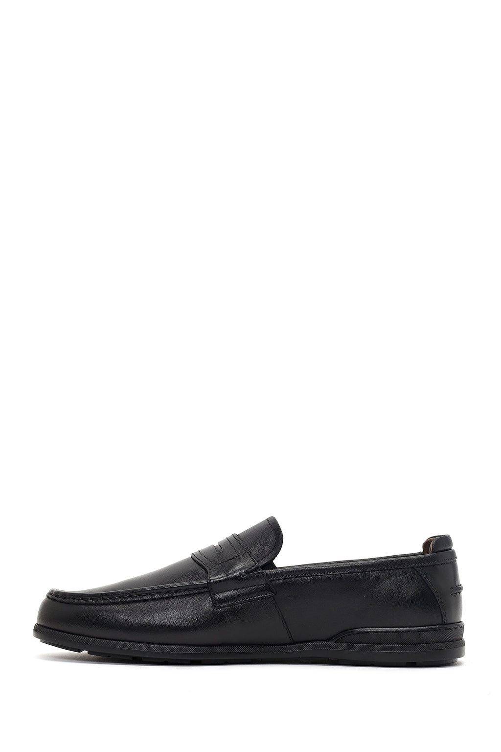 Erkek Siyah Deri Casual Loafer