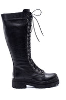 Women's Leather Casual Lace-Up Boots | Derimod