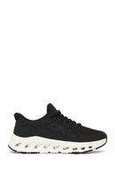Woman Black Lace-Up Thick-Soled Sneakers | Derimod