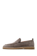 Erkek Vizon Süet Deri Casual Loafer | Derimod