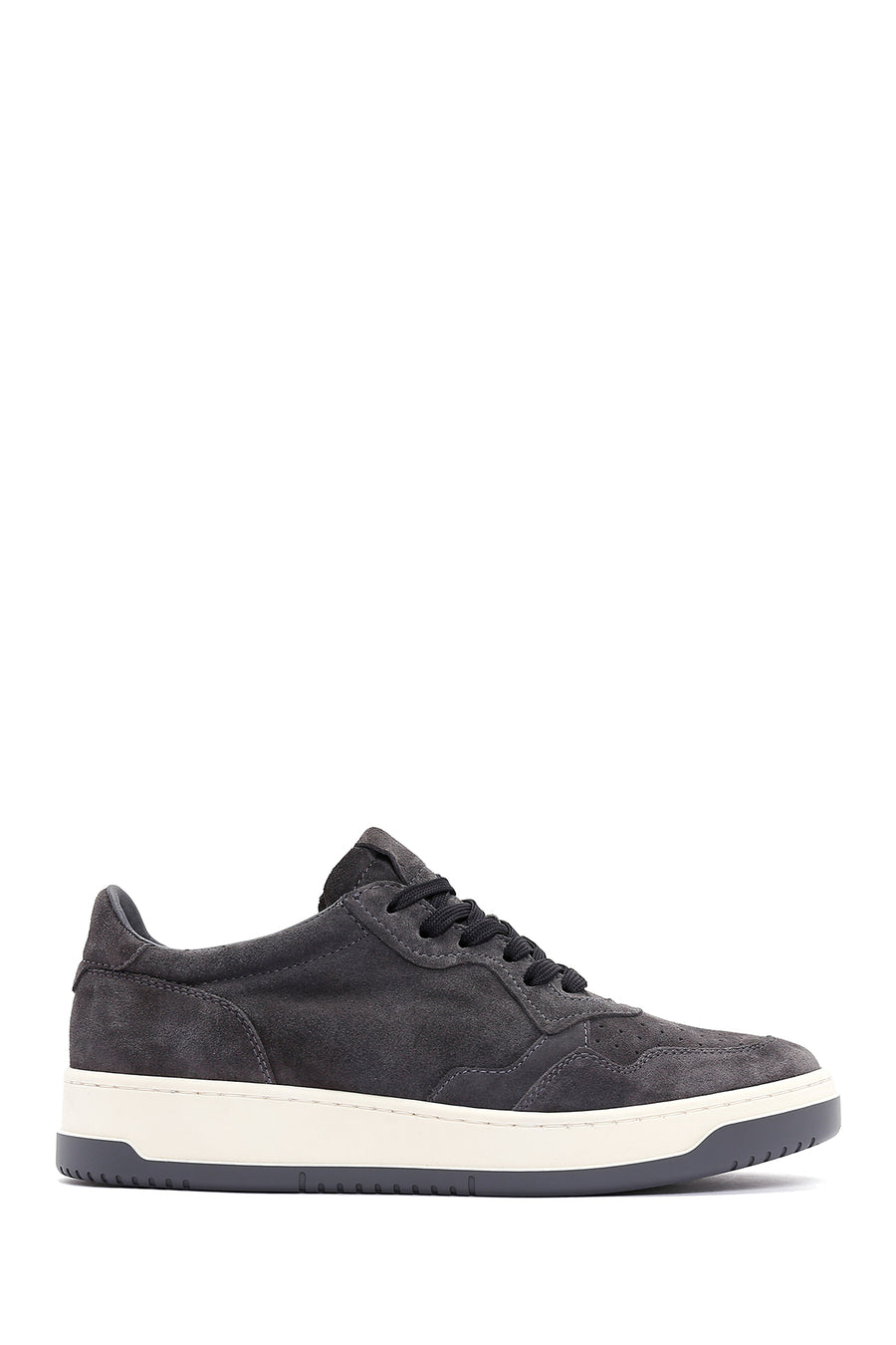 Erkek Antrasit Süet Deri Sneaker 23WFD612110 | Derimod